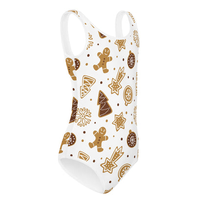 Girls Gingerbread Cookies Christmas Leotard