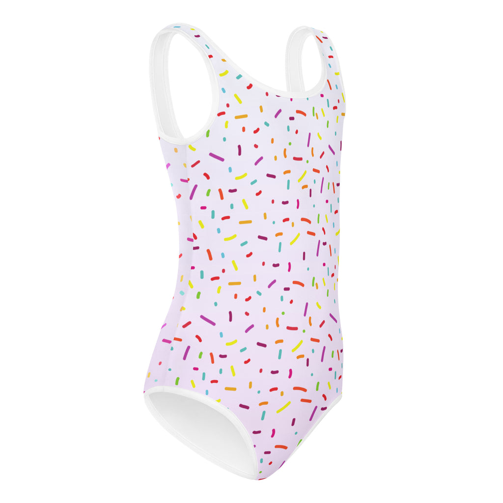 Girls Colorful Sprinkles Buttery Soft Leotard - Quick Drying For Dance and Gymnastics