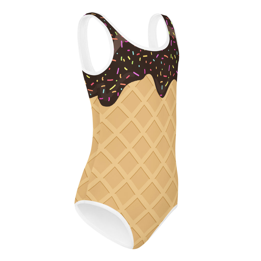 Girls Ice Cream Cone Buttery Soft Leotard - Quick Drying For Dance and Gymnastics
