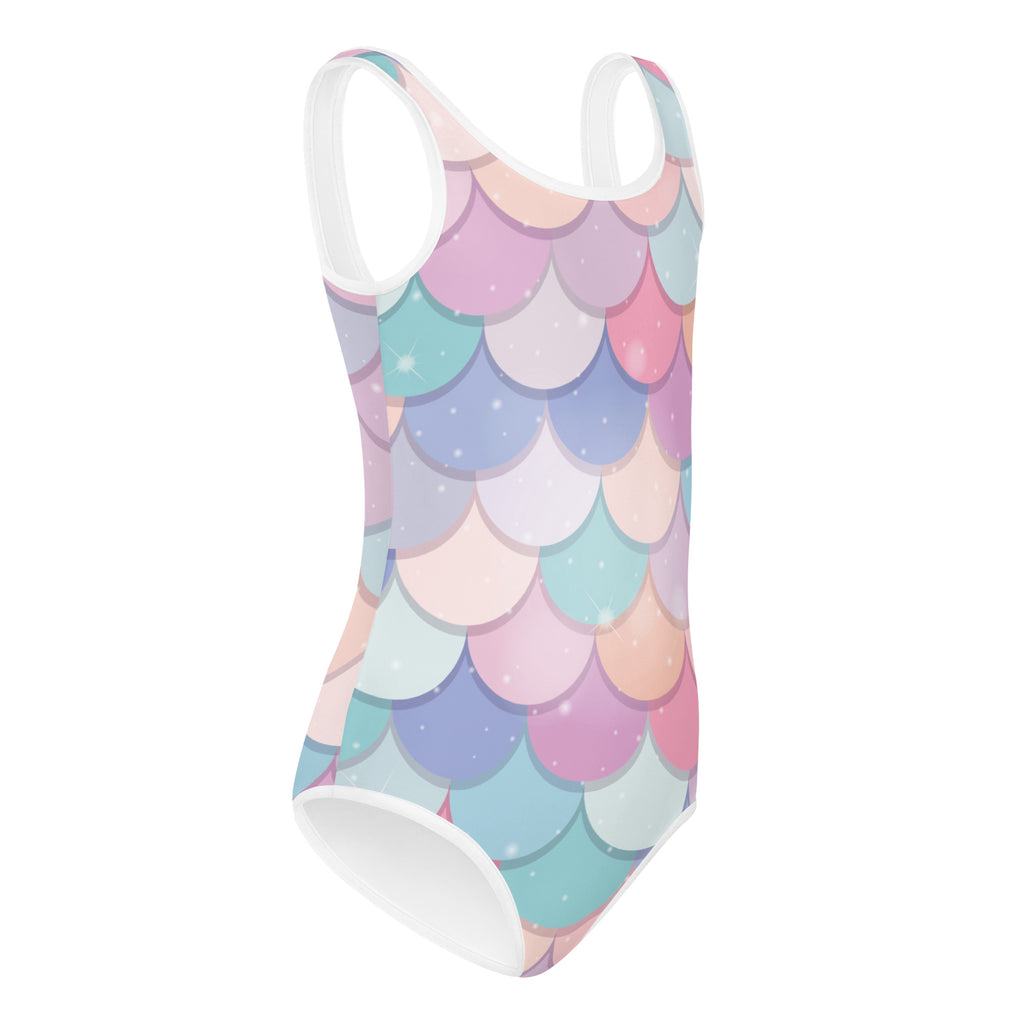 Girls Rainbow Mermaid Buttery Soft Leotard - Quick Drying For Dance and Gymnastics