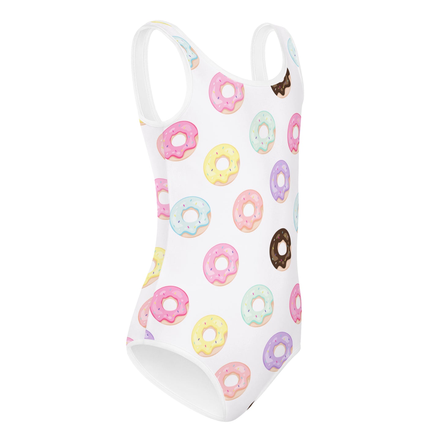 Girls Colorful Donuts Buttery Soft Leotard