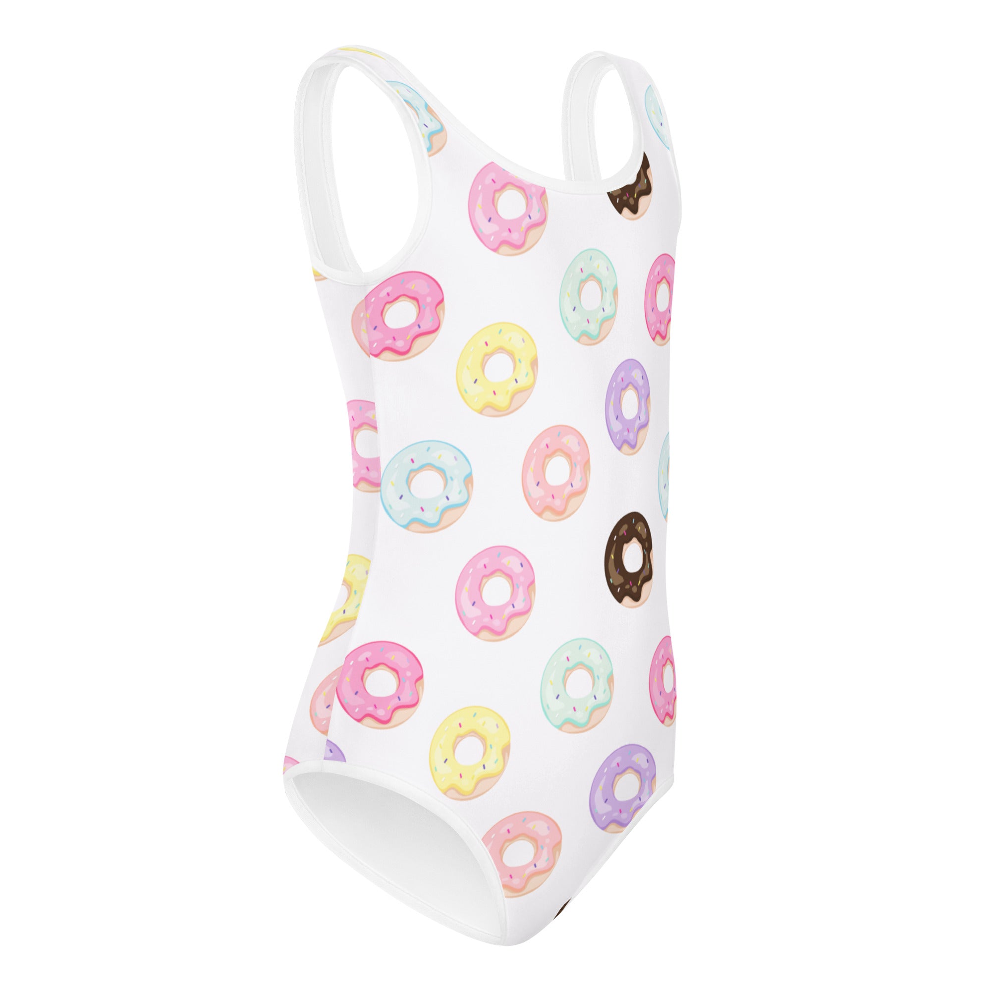 Girls Colorful Donuts Buttery Soft Leotard - Quick Drying For Dance and Gymnastics