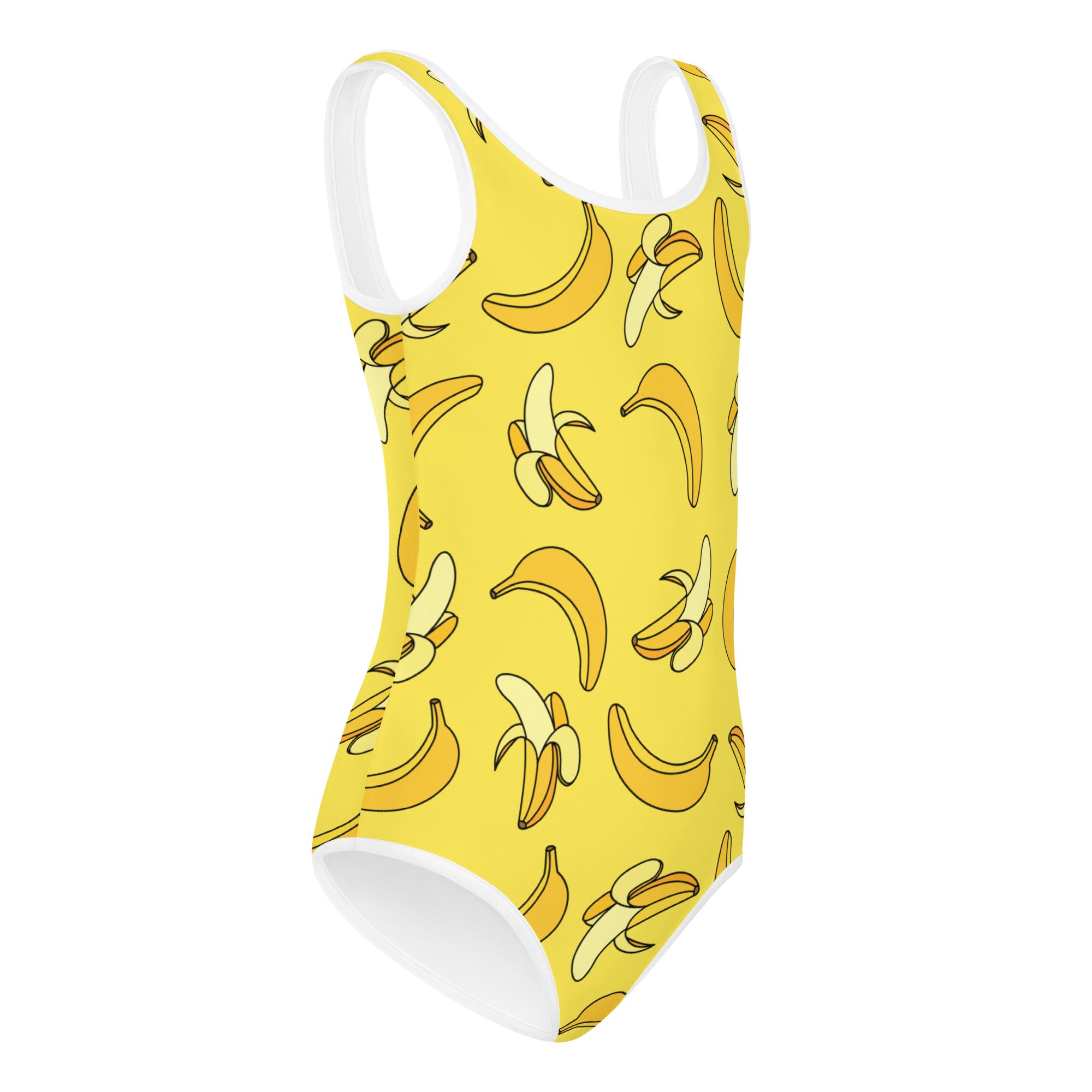 Girls Yellow Banana Buttery Soft Leotard - Quick Drying For Dance and Gymnastics