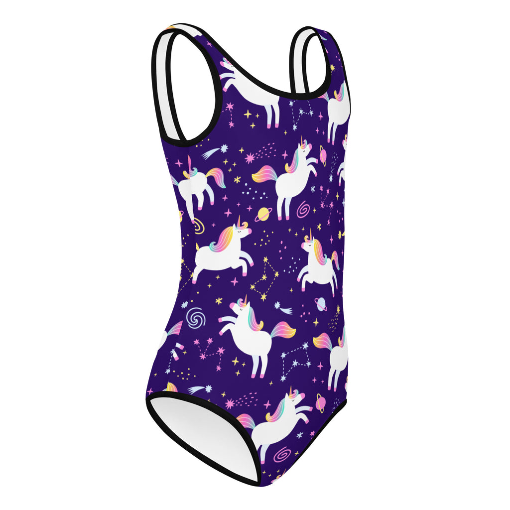 Girls Space Unicorn Buttery Soft Leotard - Quick Drying For Dance and Gymnastics