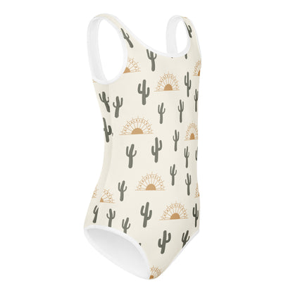Girls Cactus Desert Sunrise Buttery Soft Leotard - Quick Drying For Dance and Gymnastics