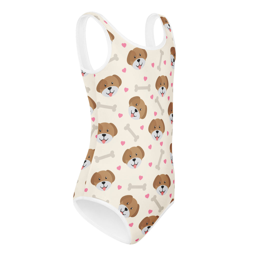 Girls Puppy Themed Buttery Soft Leotard - Quick Drying For Dance and Gymnastics