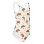 Girls Puppy Themed Buttery Soft Leotard - Quick Drying For Dance and Gymnastics