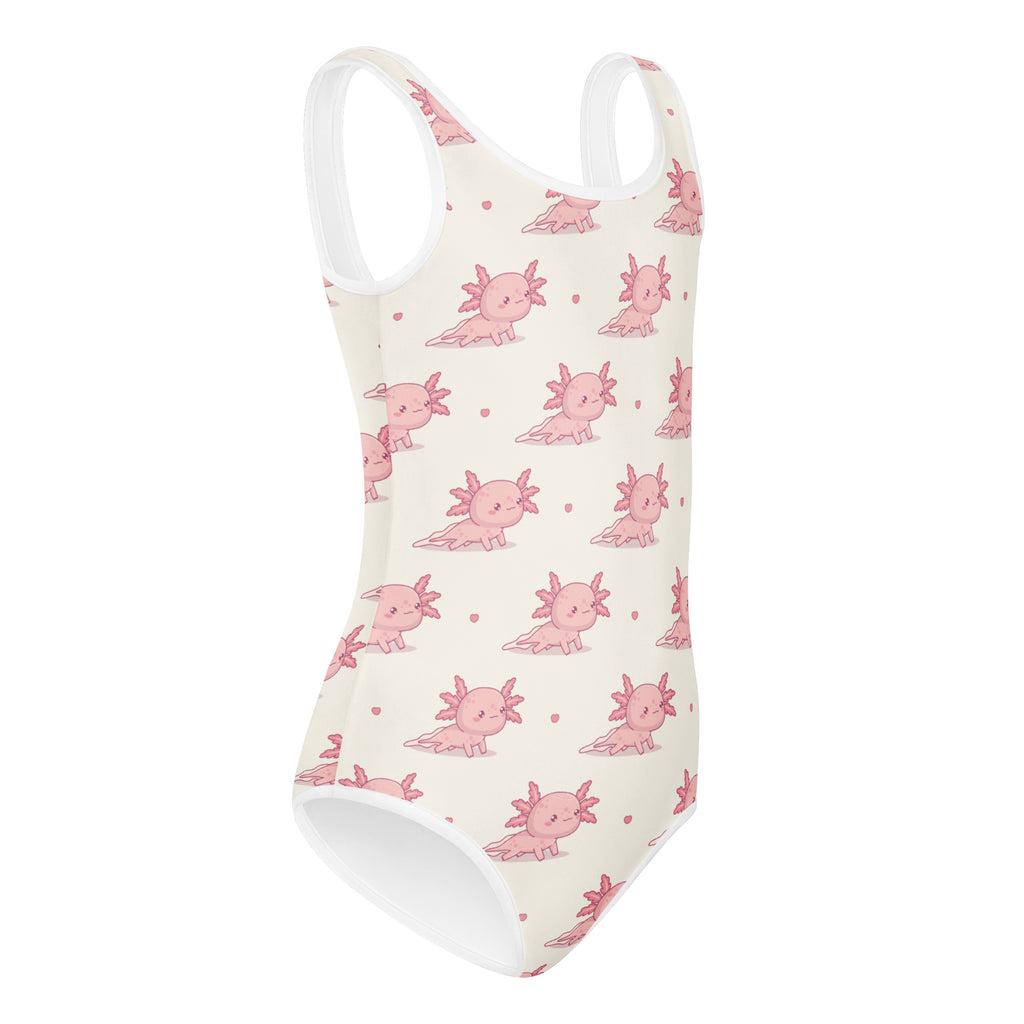 Girls Pink Axolotl Buttery Soft Leotard - Quick Drying For Dance and Gymnastics