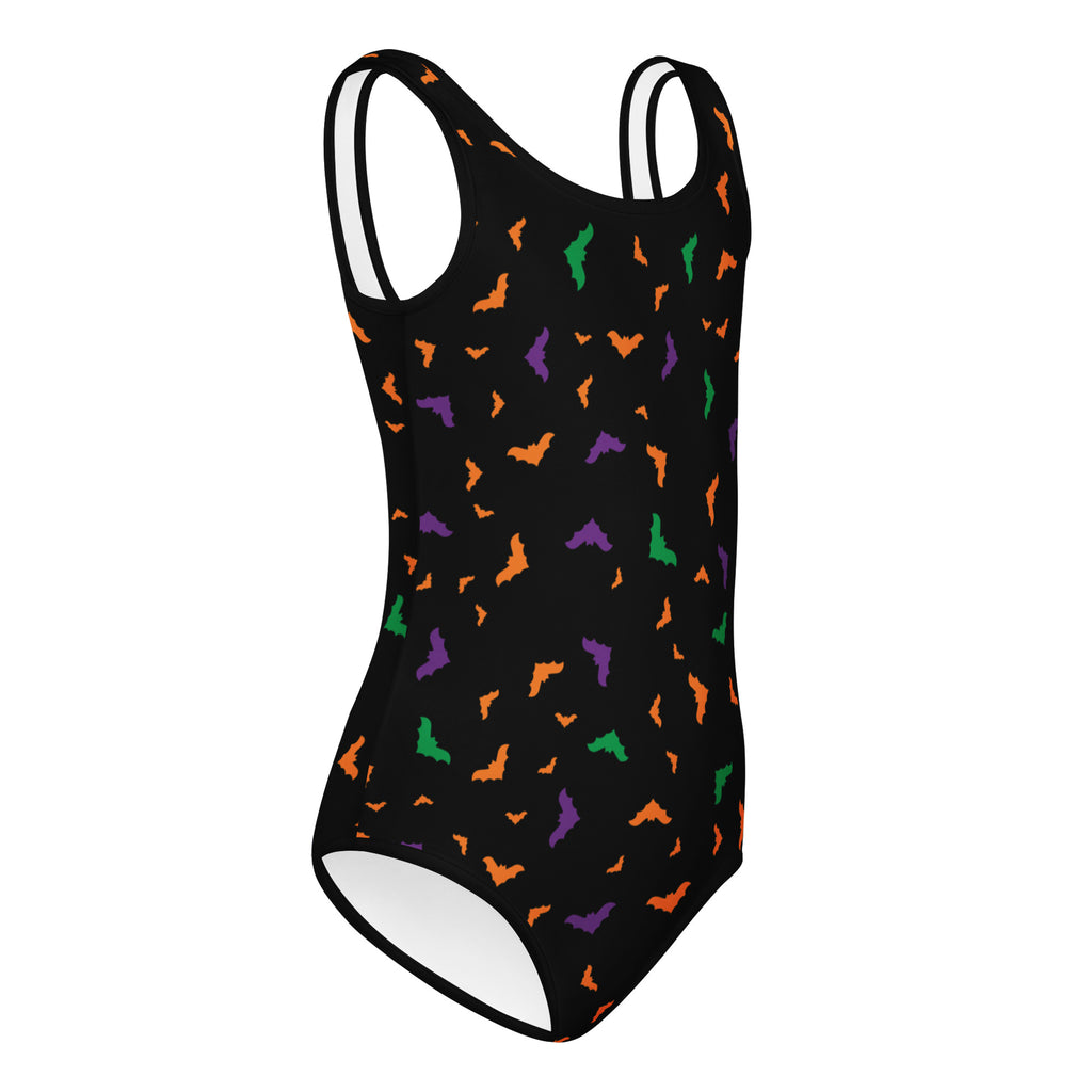 Girls Colorful Bats Halloween Leotard – Buttery-Soft, Quick-Dry 4-Way Stretch Comfort for Dance & Gymnastics
