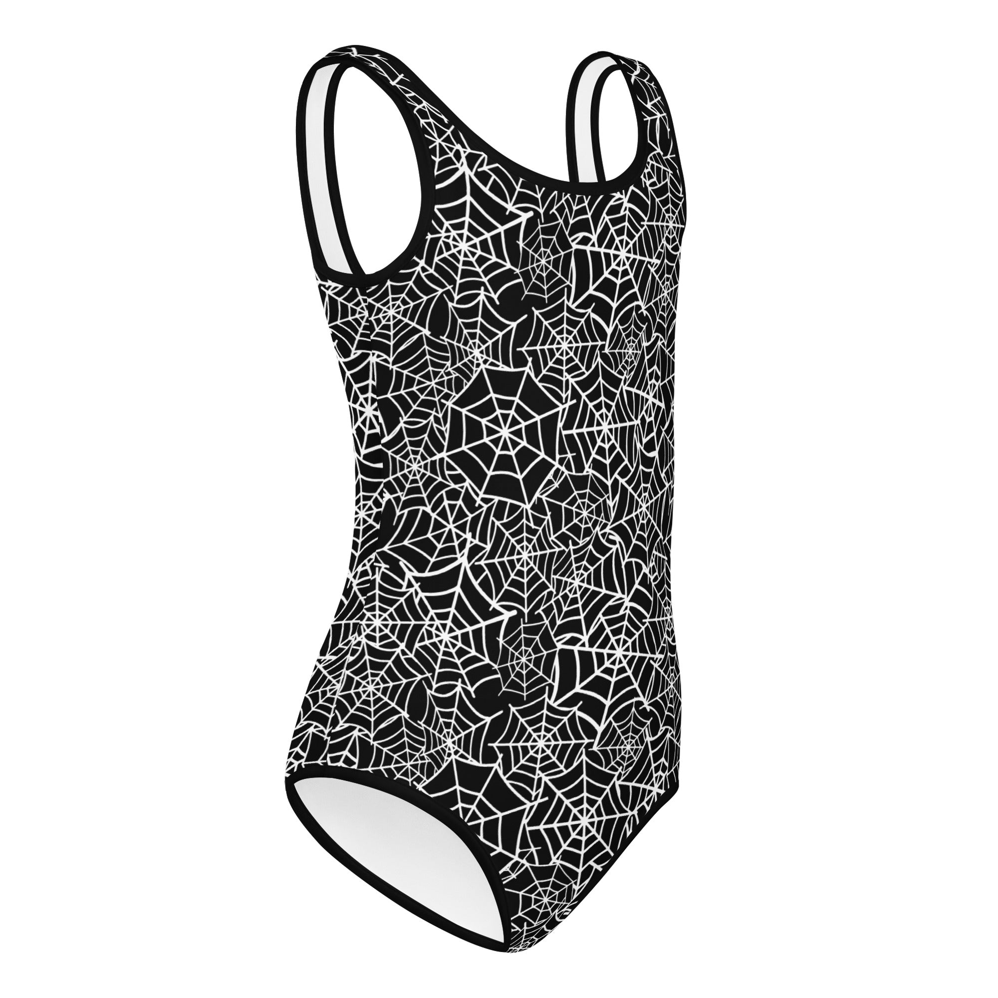 Girls Spider Web Halloween Leotard – Buttery-Soft, Quick-Dry 4-Way Stretch Comfort for Dance & Gymnastics