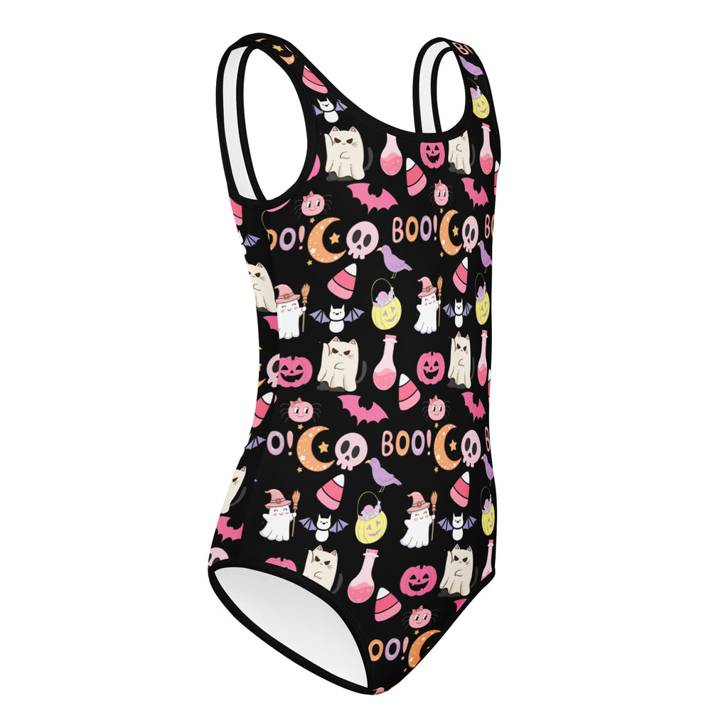 Girls Cute Halloween Leotard – Buttery-Soft, Quick-Dry 4-Way Stretch Comfort for Dance & Gymnastics