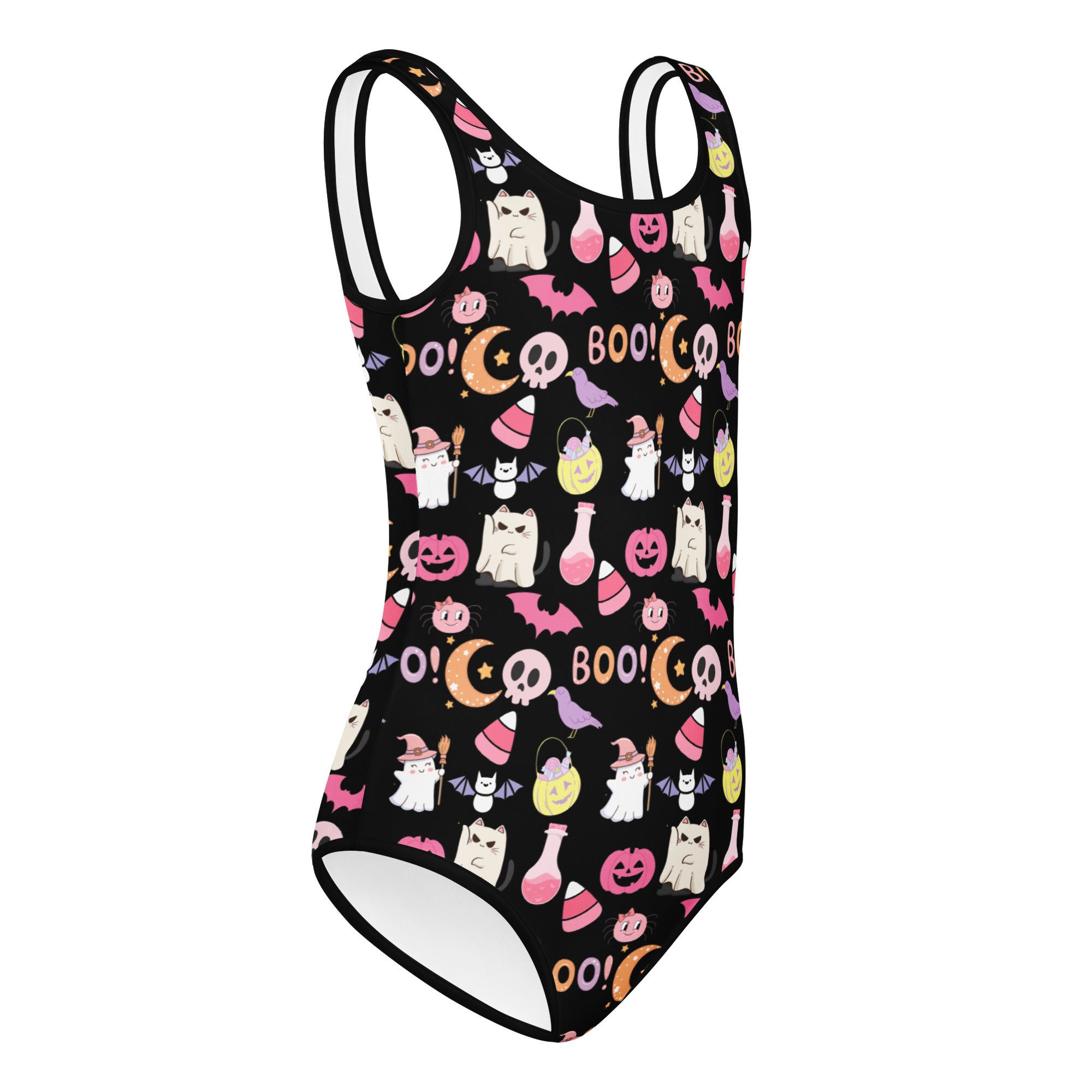 Girls Cute Halloween Leotard – Buttery-Soft, Quick-Dry 4-Way Stretch Comfort for Dance & Gymnastics