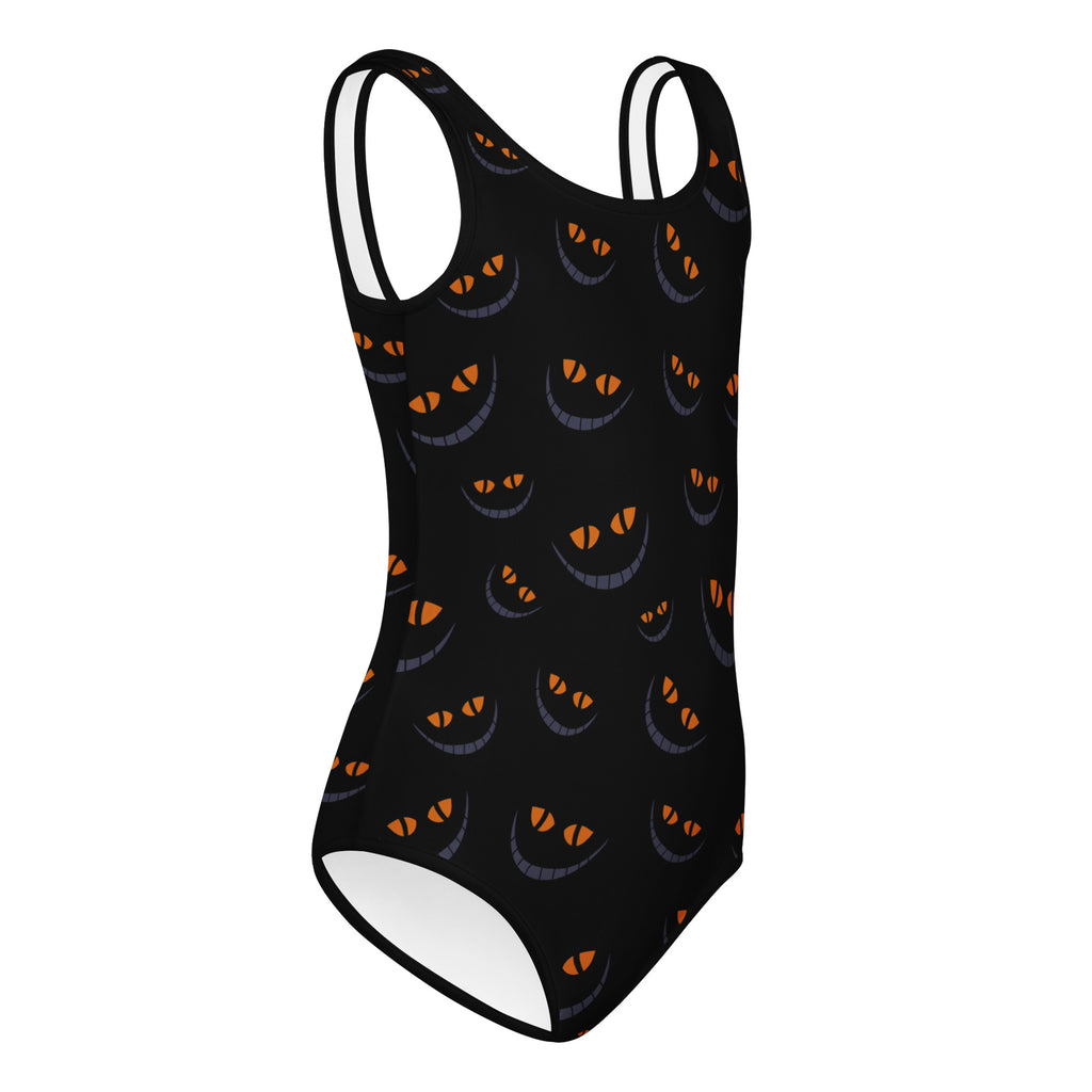 Girls Spooky Cat Eyes Halloween Leotard – Buttery-Soft, Quick-Dry 4-Way Stretch Comfort for Dance & Gymnastics