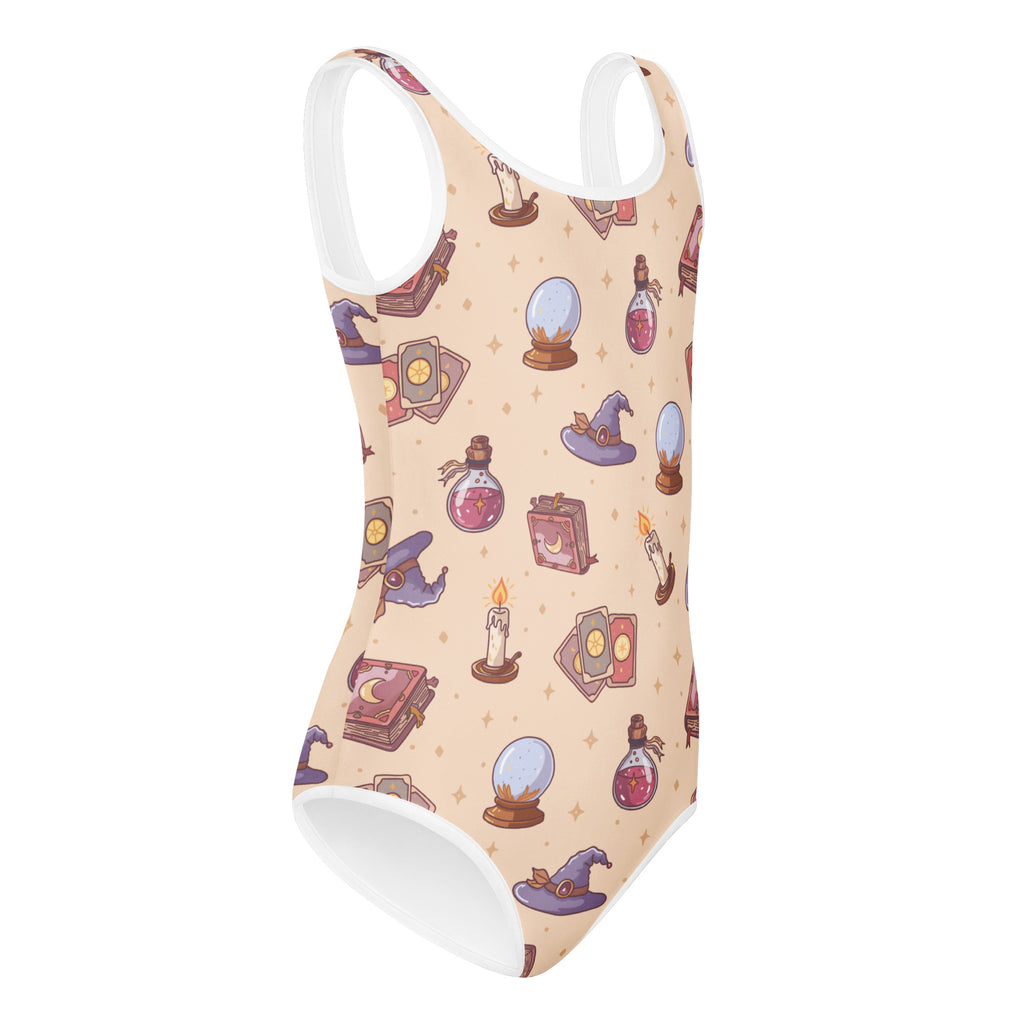 Girls Witch Magic Halloween Leotard – Buttery-Soft, Quick-Dry 4-Way Stretch Comfort for Dance & Gymnastics
