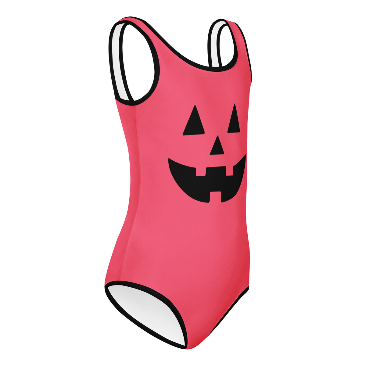 Girls Pink Jack O’ Lantern Halloween Leotard – Buttery-Soft, Quick-Dry 4-Way Stretch Comfort for Dance & Gymnastics
