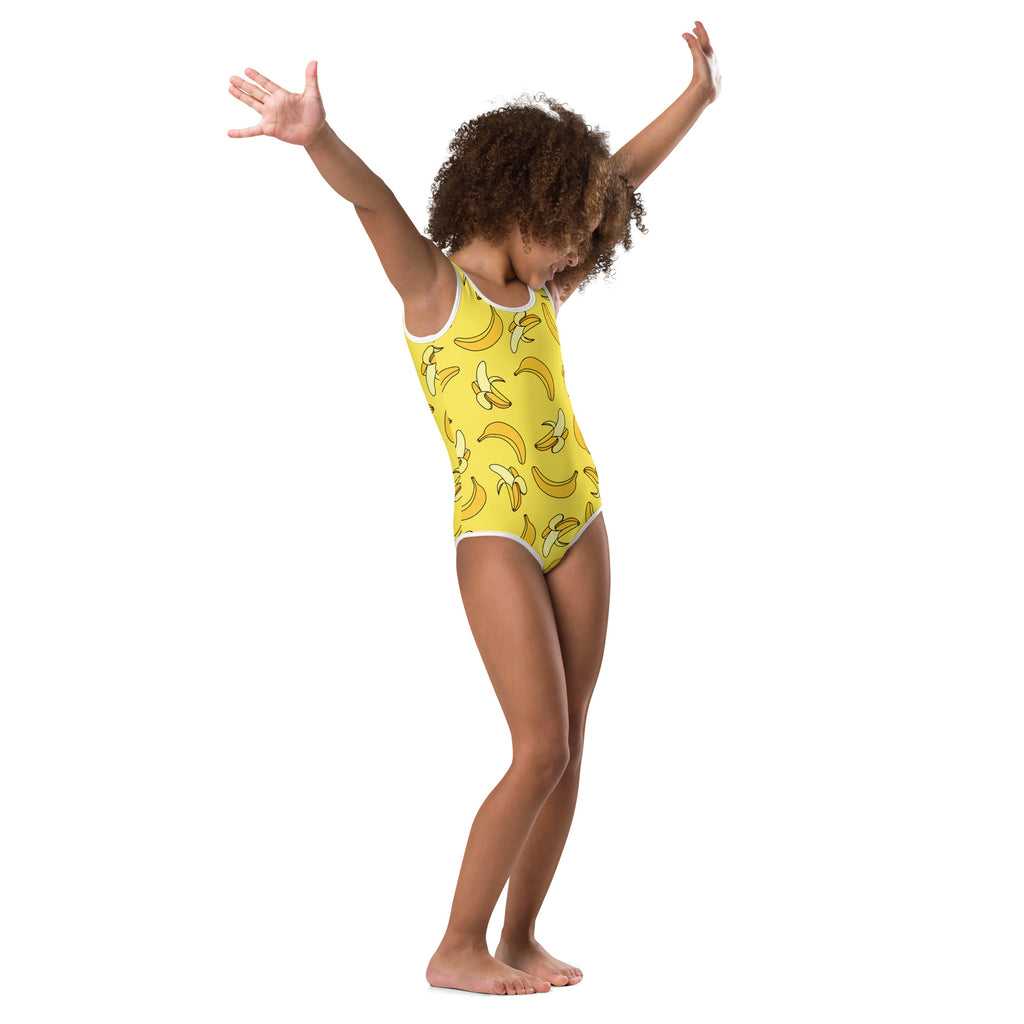 Girls Yellow Banana Buttery Soft Leotard - Quick Drying For Dance and Gymnastics