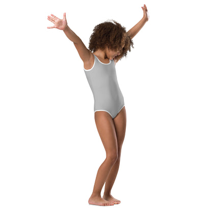 Girls Gray Buttery Soft Leotard