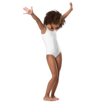 Girls White Buttery Soft Leotard