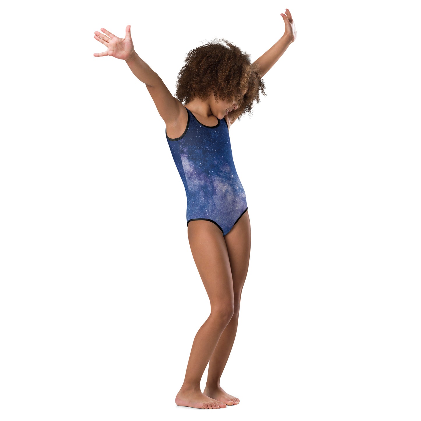 Girls Starry Night Galaxy Buttery Soft Leotard