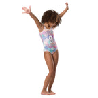 Girls Rainbow Mermaid Custom Age It's My Birthday Leotard - Quick Drying For Dance and Gymnastics