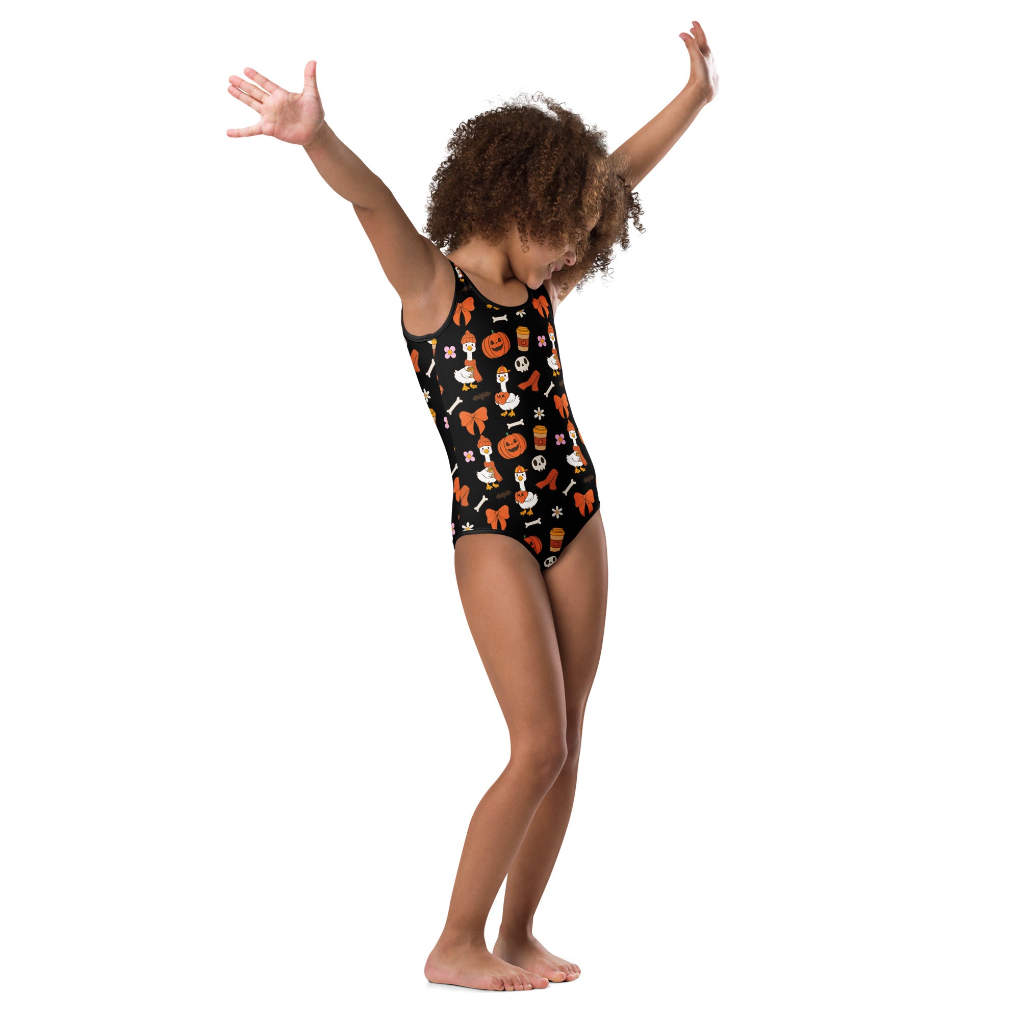 Girls Goose Halloween Leotard – Buttery-Soft, Quick-Dry 4-Way Stretch Comfort for Dance & Gymnastics