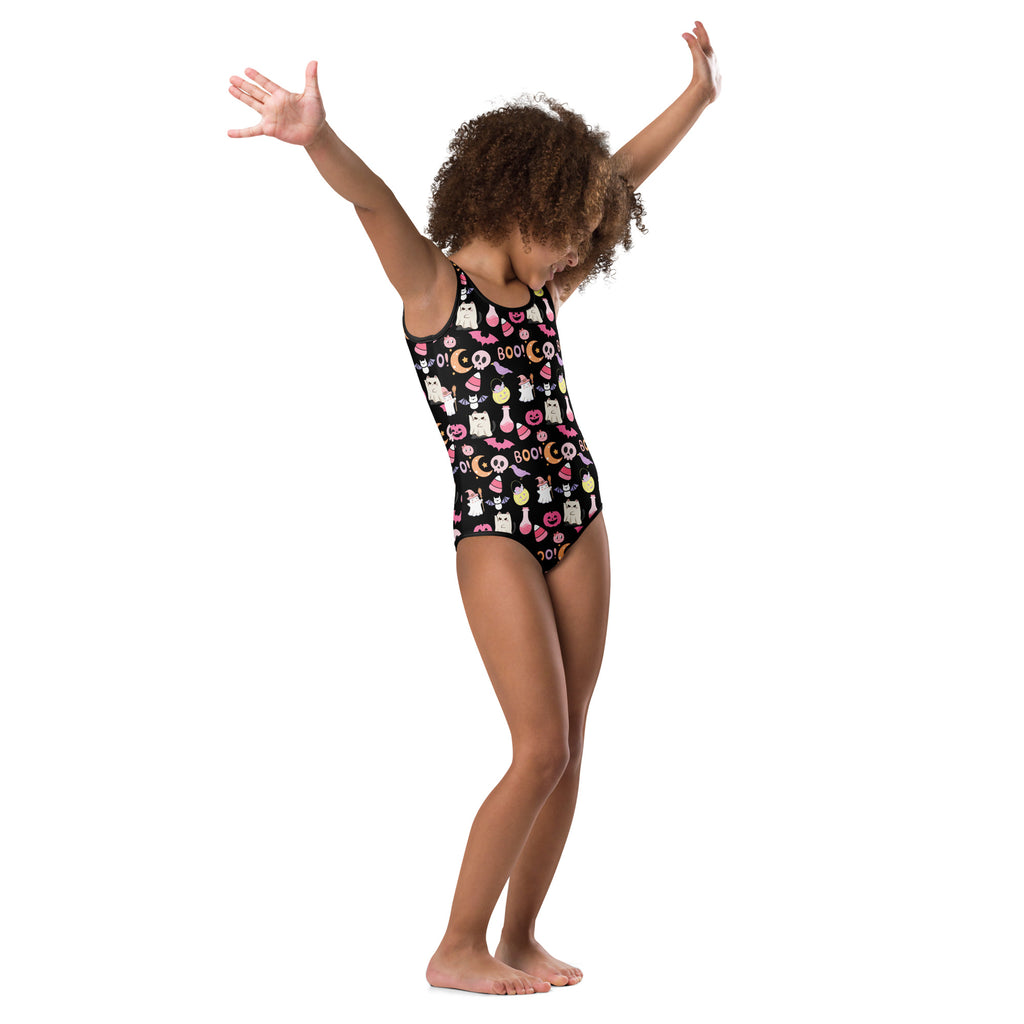 Girls Cute Halloween Leotard – Buttery-Soft, Quick-Dry 4-Way Stretch Comfort for Dance & Gymnastics