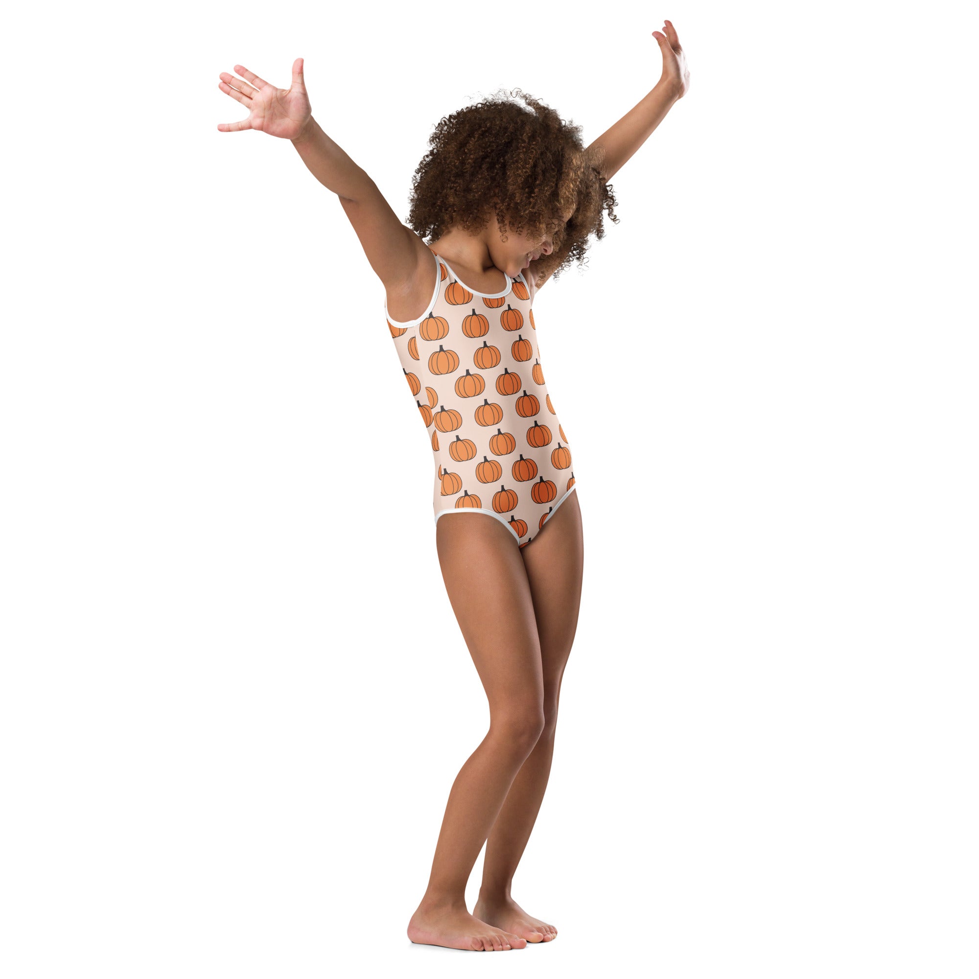 Girls Pumpkin Leotard – Buttery-Soft, Quick-Dry 4-Way Stretch Comfort for Dance & Gymnastics