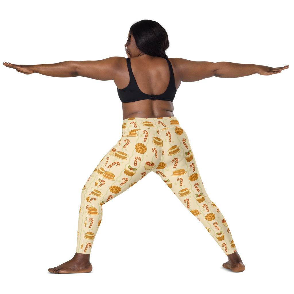 Women’s Christmas Treat Yoga Leggings With Pockets – High-Waisted, Soft Compression Active Pants