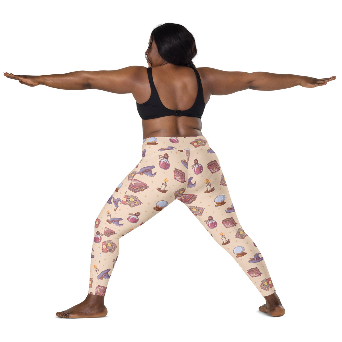Women’s Witchy Magic Yoga Leggings With Pockets – High-Waisted, Soft Compression Active Pants