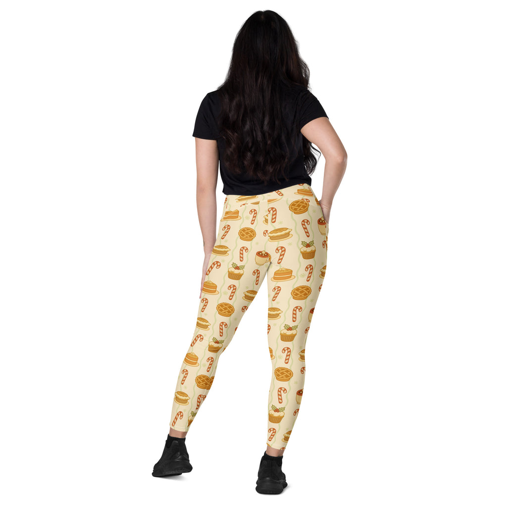 Women’s Christmas Treat Yoga Leggings With Pockets – High-Waisted, Soft Compression Active Pants