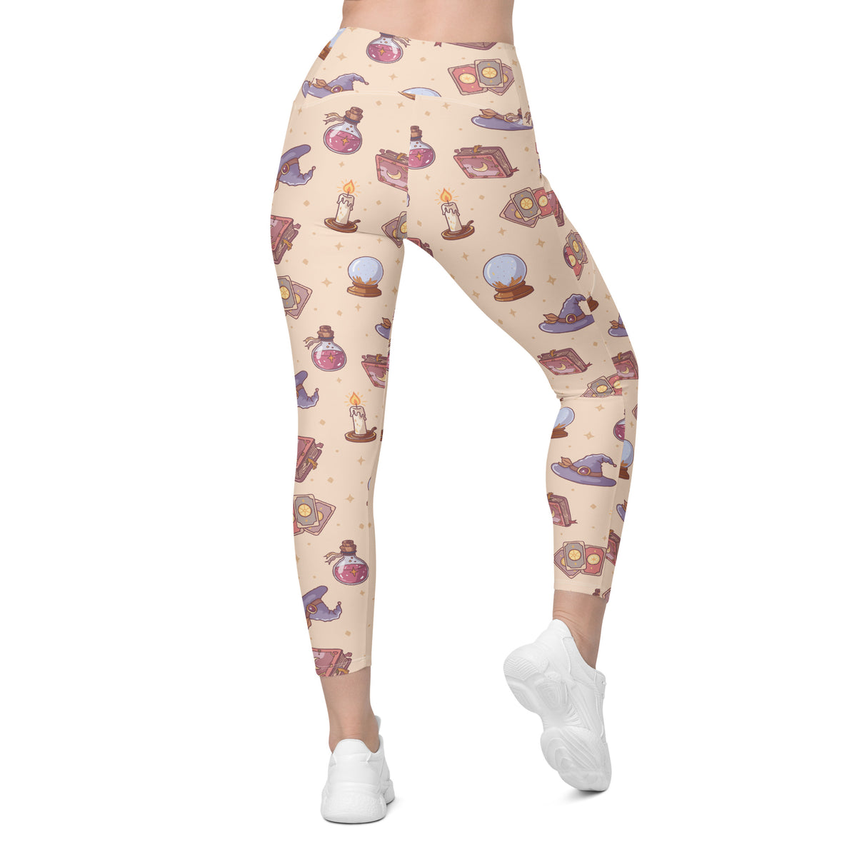 Women’s Witchy Magic Yoga Leggings With Pockets – High-Waisted, Soft Compression Active Pants