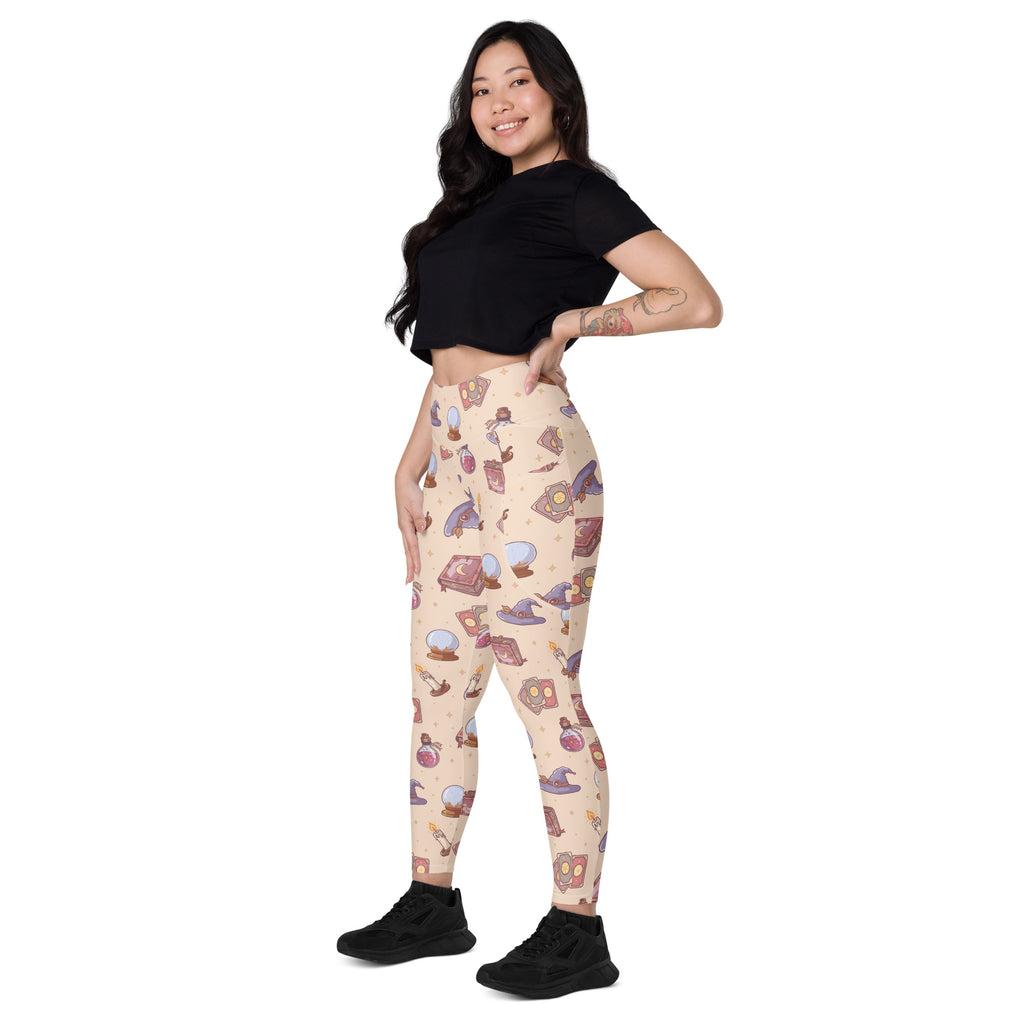 Women’s Witchy Magic Yoga Leggings With Pockets – High-Waisted, Soft Compression Active Pants
