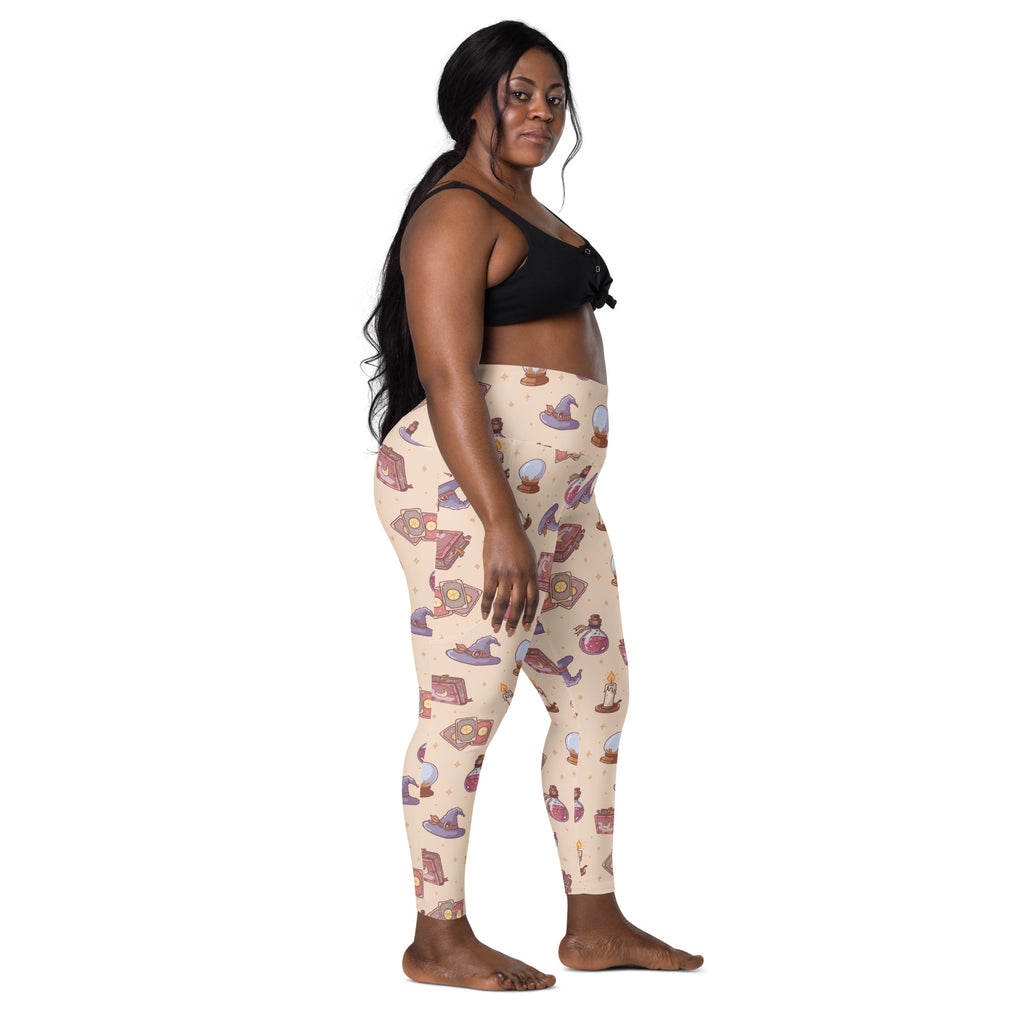 Women’s Witchy Magic Yoga Leggings With Pockets – High-Waisted, Soft Compression Active Pants