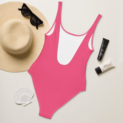 Women's Pink Buttery Soft Swimsuit With UPF 50+