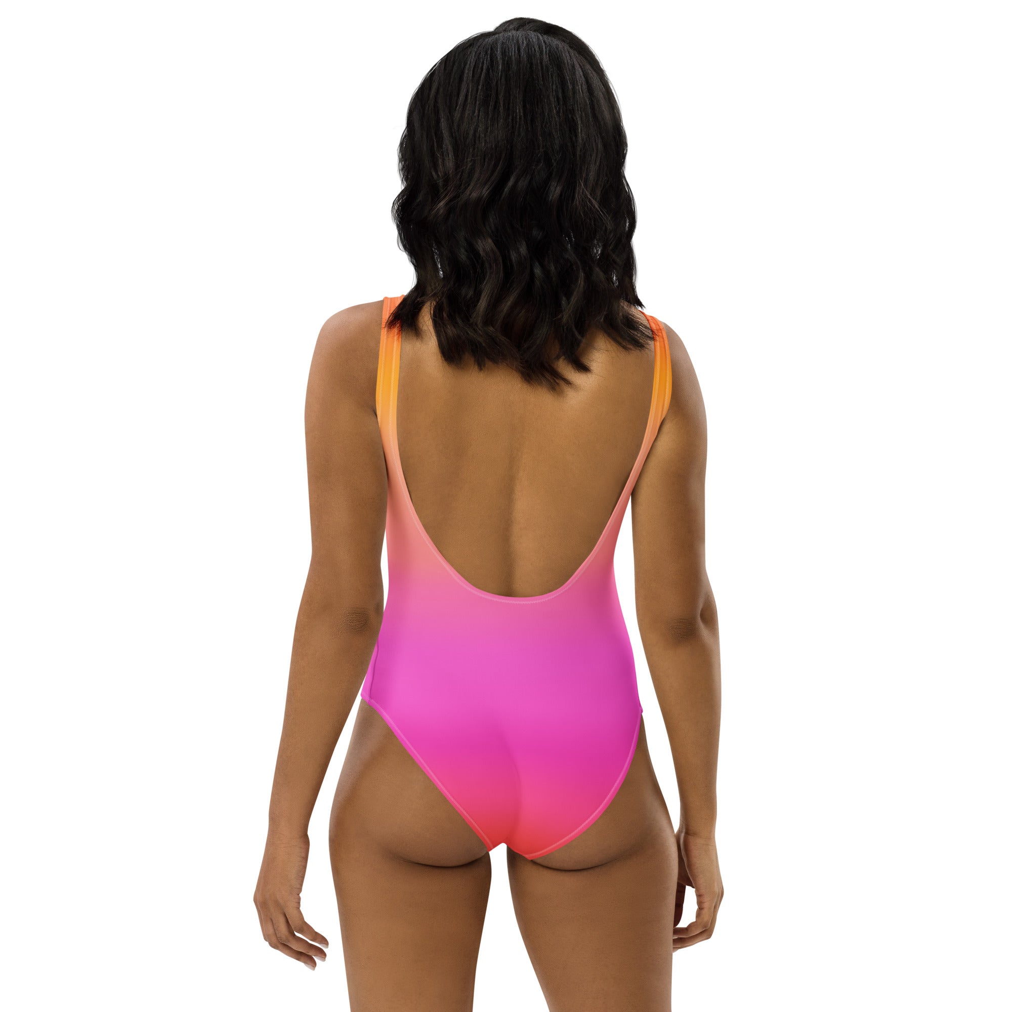 Women's Sunset Ombre Buttery Soft Swimsuit With UPF 50+