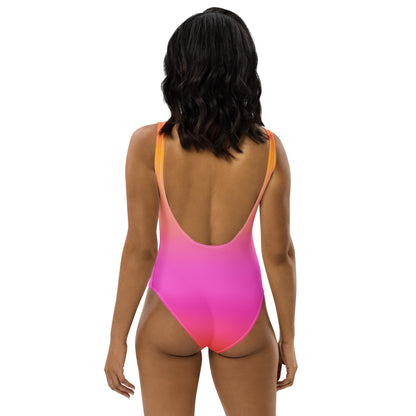 Women's Sunset Ombre Buttery Soft Swimsuit With UPF 50+