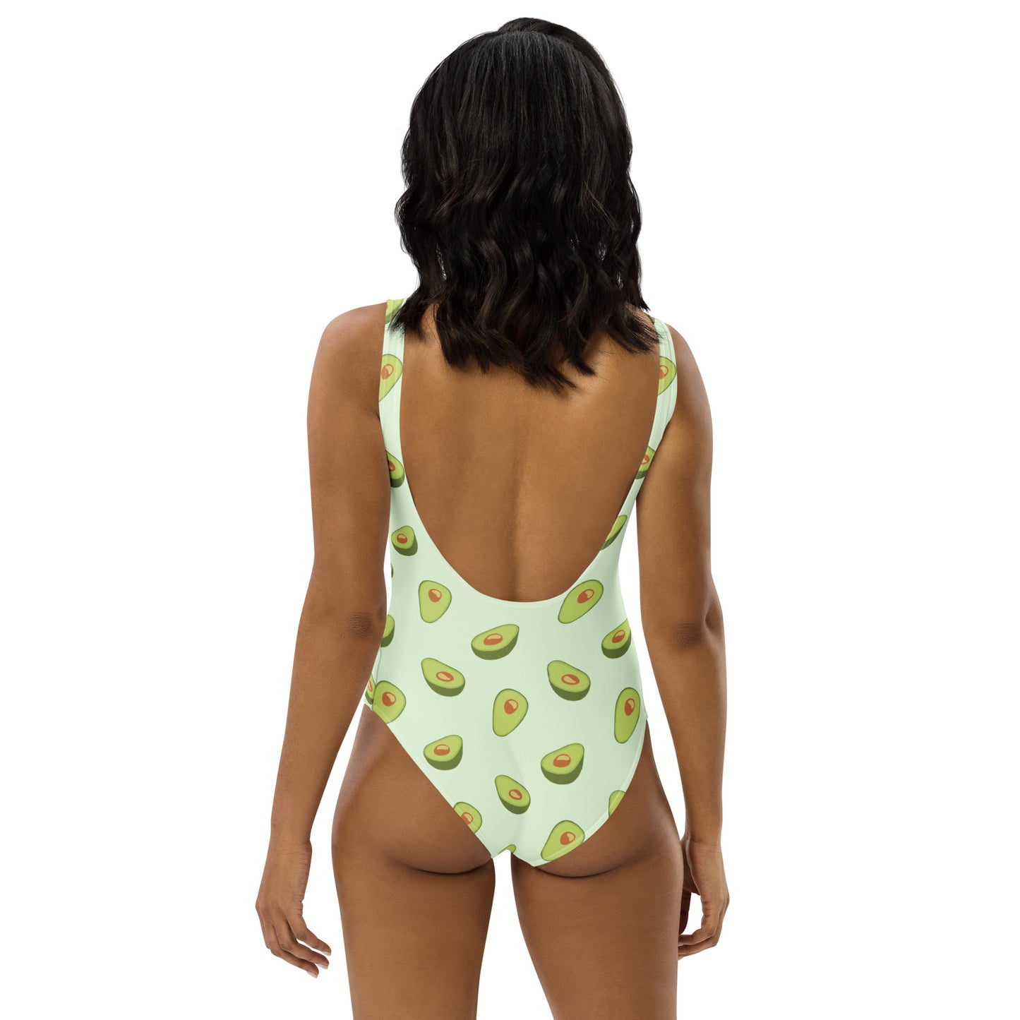 Women's Avocado Print Buttery Soft Swimsuit With UPF 50+