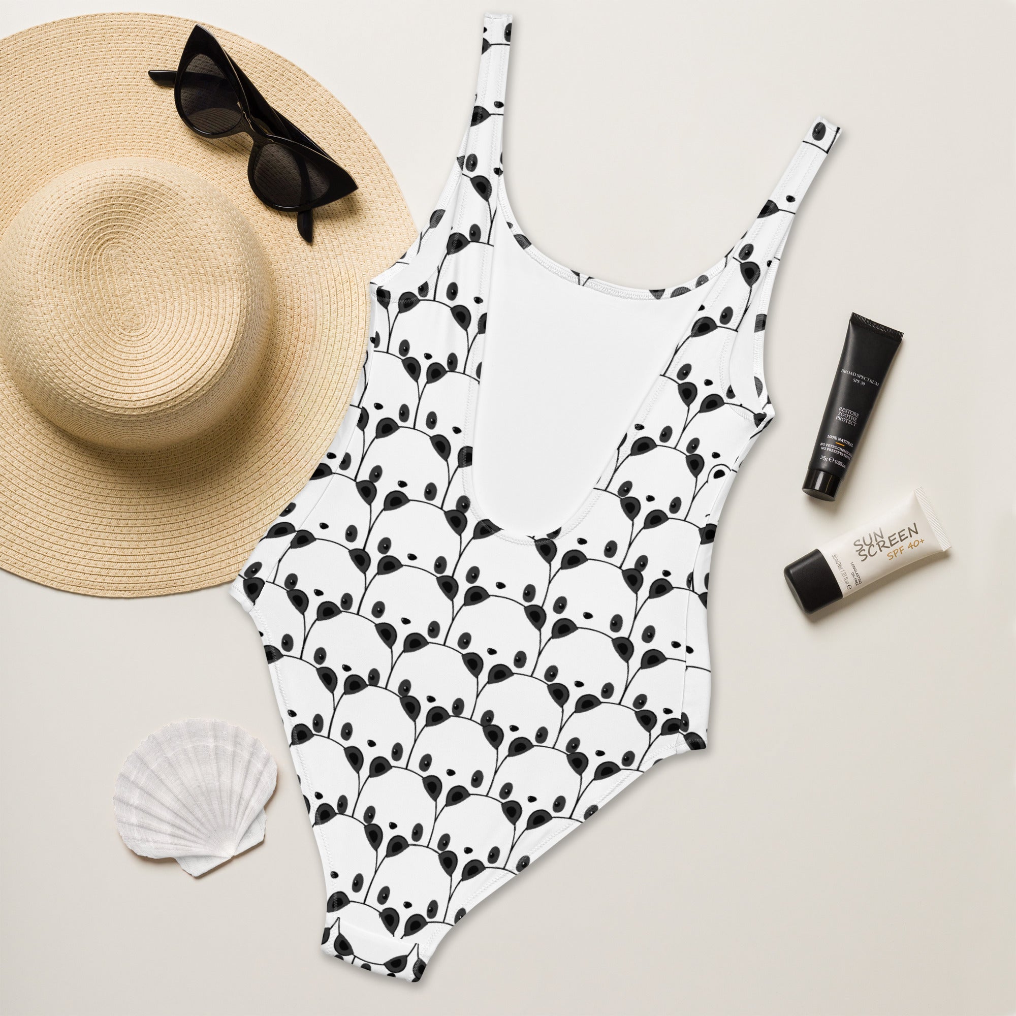 Women's Panda Buttery Soft Swimsuit With UPF 50+