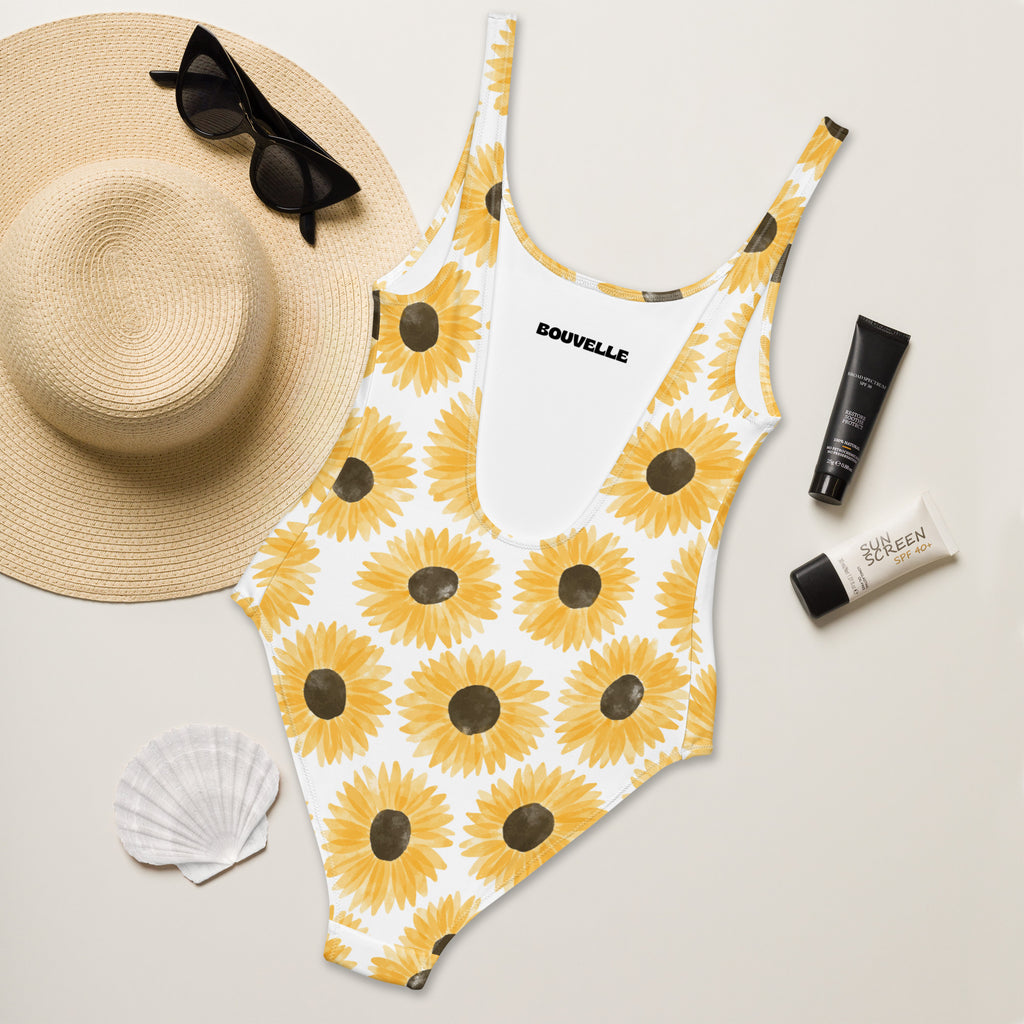 Women's Sunflower Buttery Soft Swimsuit With UPF 50+