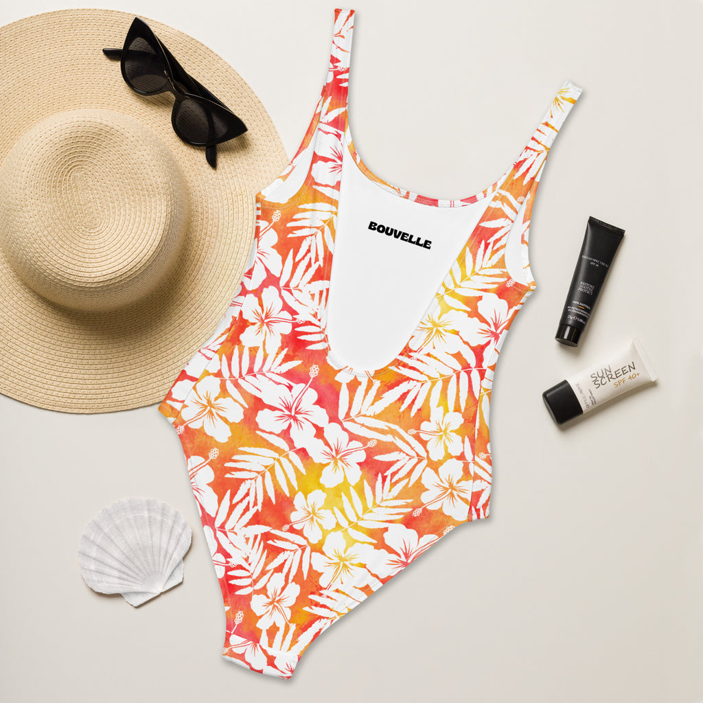 Women's Tropical Floral Buttery Soft Swimsuit With UPF 50+