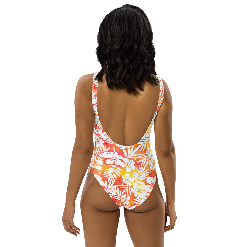 Women's Tropical Floral Buttery Soft Swimsuit With UPF 50+