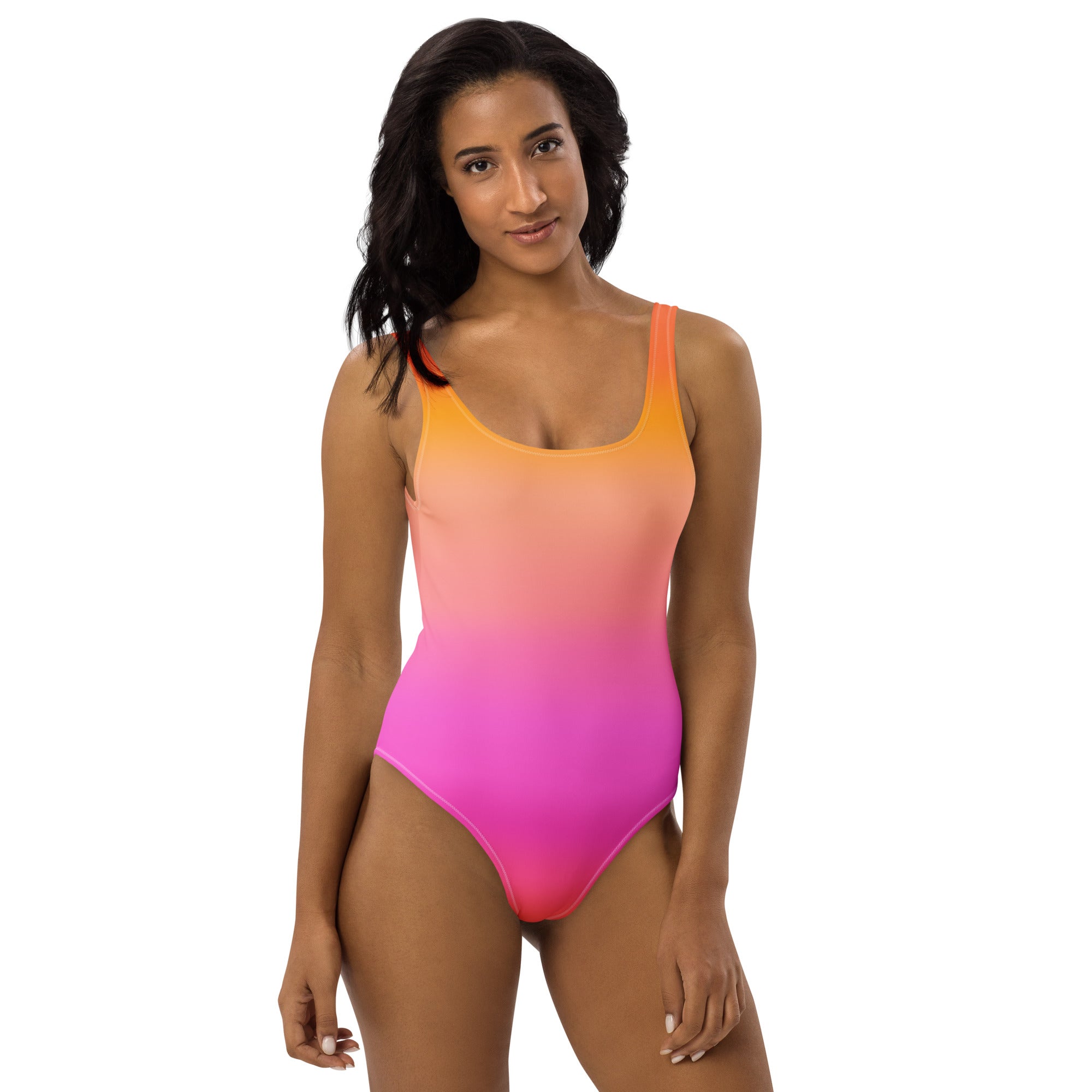 Women's Sunset Ombre Buttery Soft Swimsuit With UPF 50+