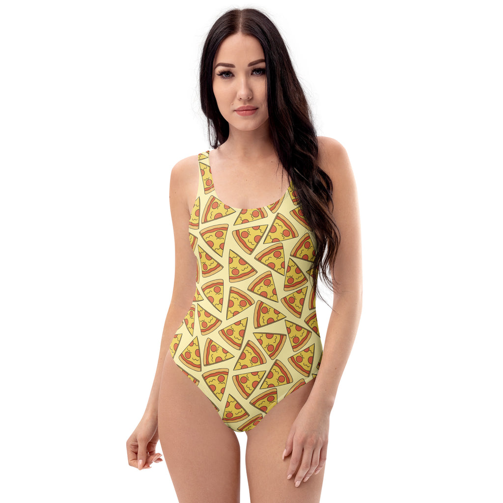 Women's Pizza Slice Buttery Soft Swimsuit With UPF 50+