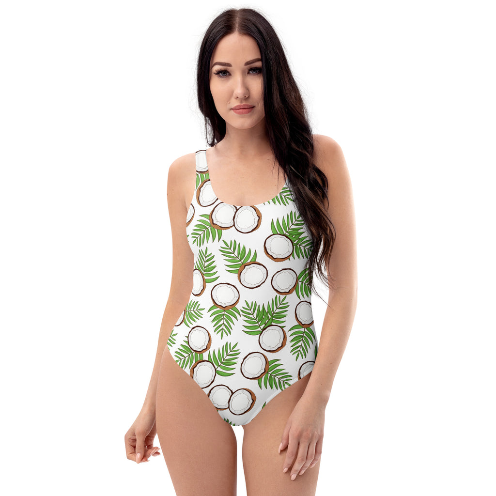 Women's Coconut & Palm Buttery Soft Swimsuit With UPF 50+