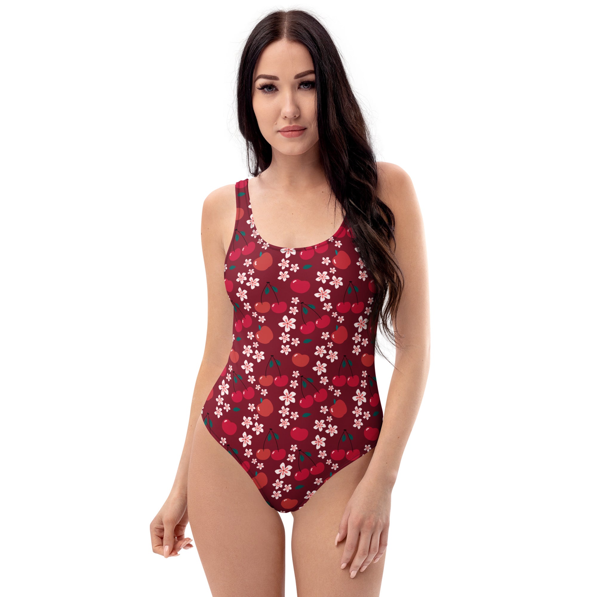 Women's Cherry Blossom Buttery Soft Swimsuit With UPF 50+
