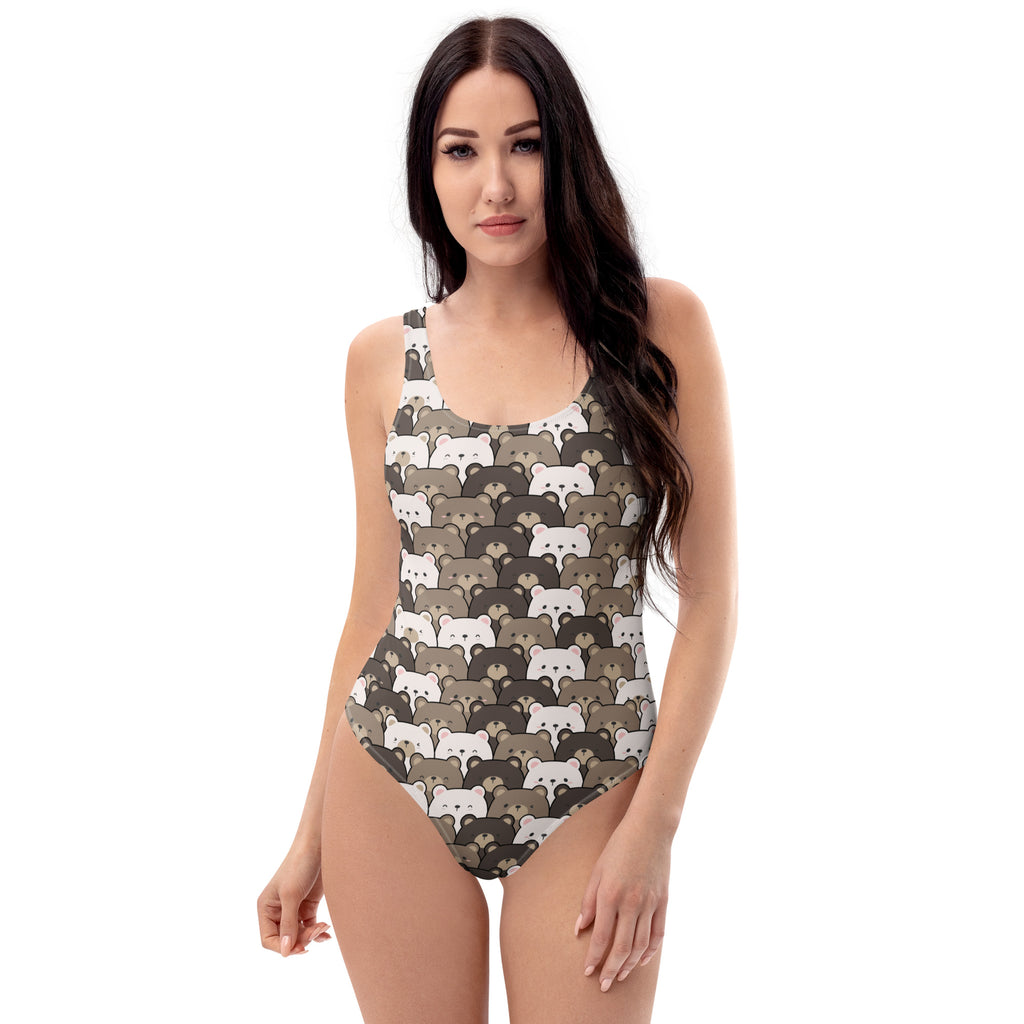 Women's Teddy Bear Buttery Soft Swimsuit With UPF 50+