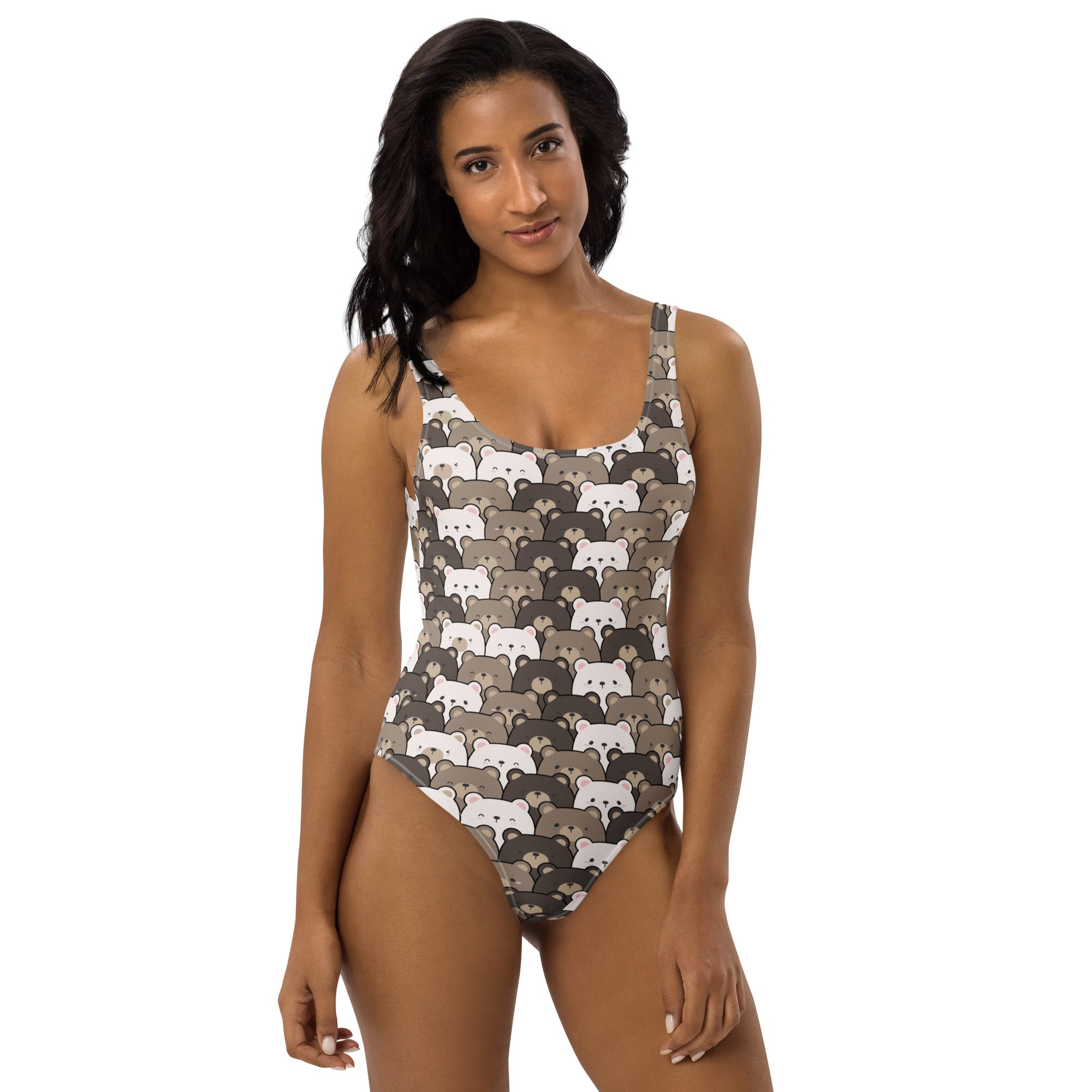 Women's Teddy Bear Buttery Soft Swimsuit With UPF 50+