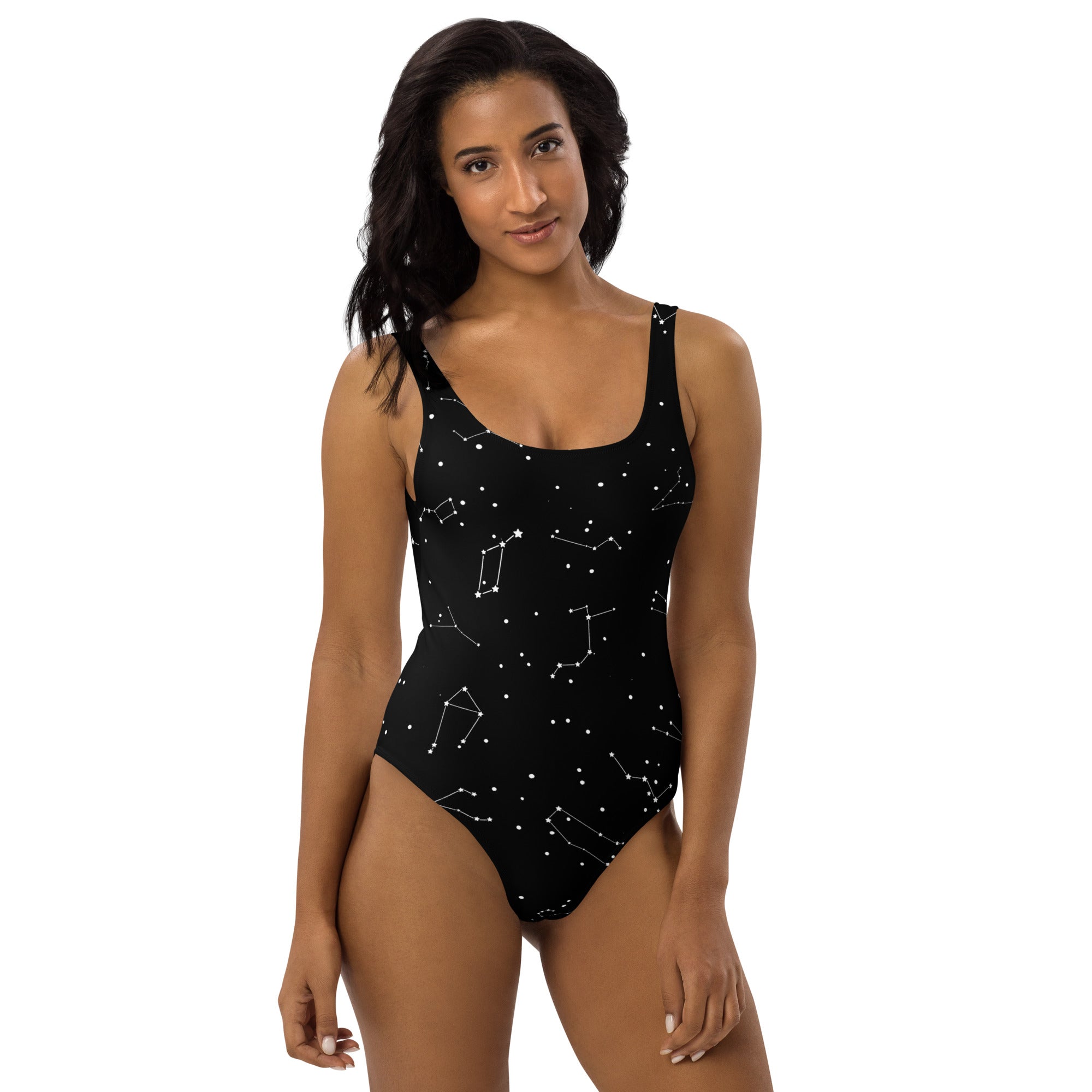 Women's Realistic Constellations Buttery Soft Swimsuit With UPF 50+