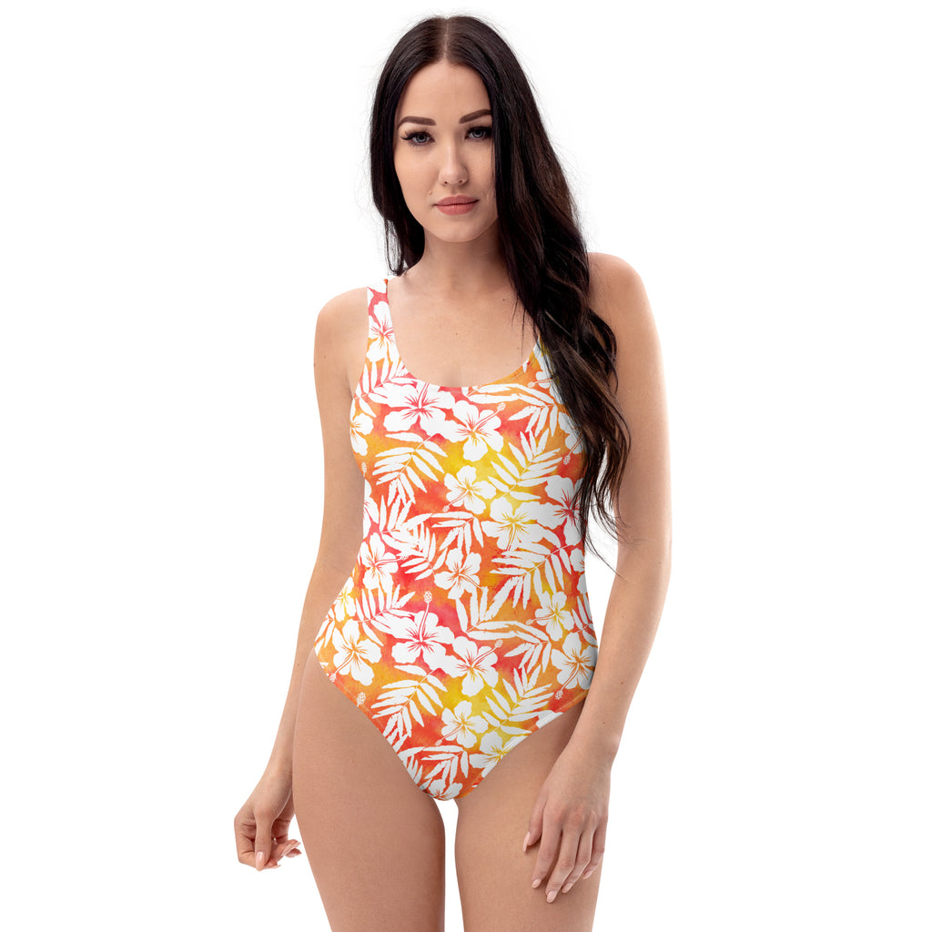 Women's Tropical Floral Buttery Soft Swimsuit With UPF 50+