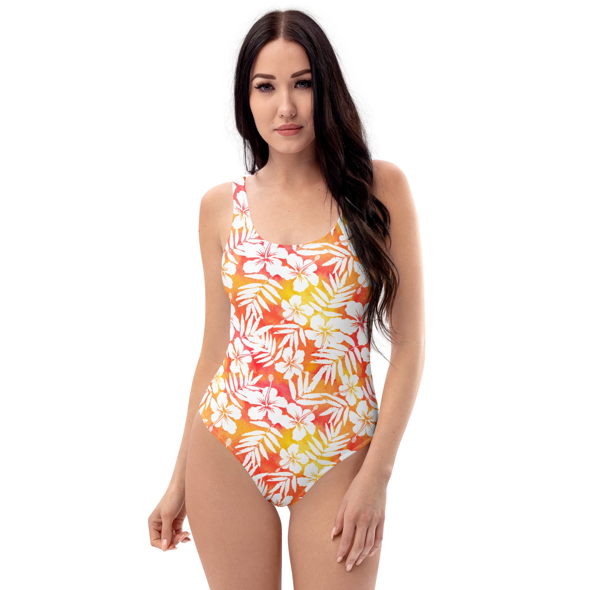 Women's Tropical Floral Buttery Soft Swimsuit With UPF 50+